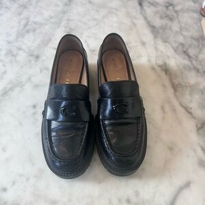 Coach leather loafers size 7